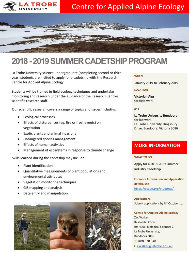 Summer Studentship 2018